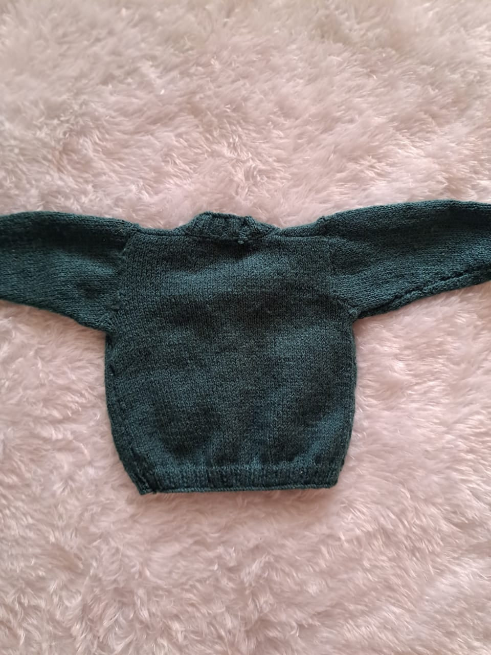 Dark Grey Handknitted Newborn Sweater Set with Cap and Boots | Car Patches | One Piece Available