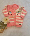 Handmade Baby Pink Sweater for 0-9 Months Baby