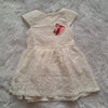 White Net Dress with Squirrel Patch – Cotton Lining | 2-3 Years