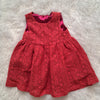 Red Net Frock with Satin Lining | 2-3 Years | Party Wear