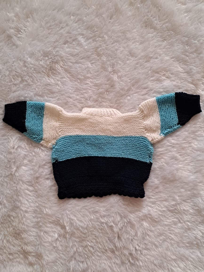 Newborn Handknitted Jacket Set with Cap and Long Boots