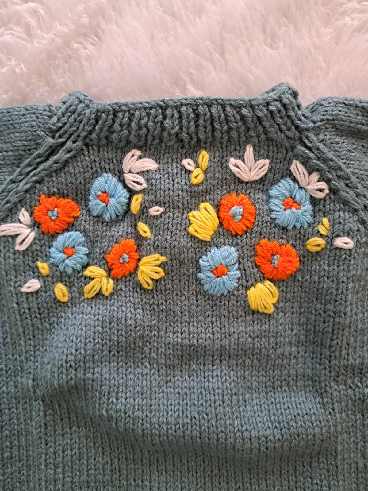Handknitted Sweater for 3–4 Years