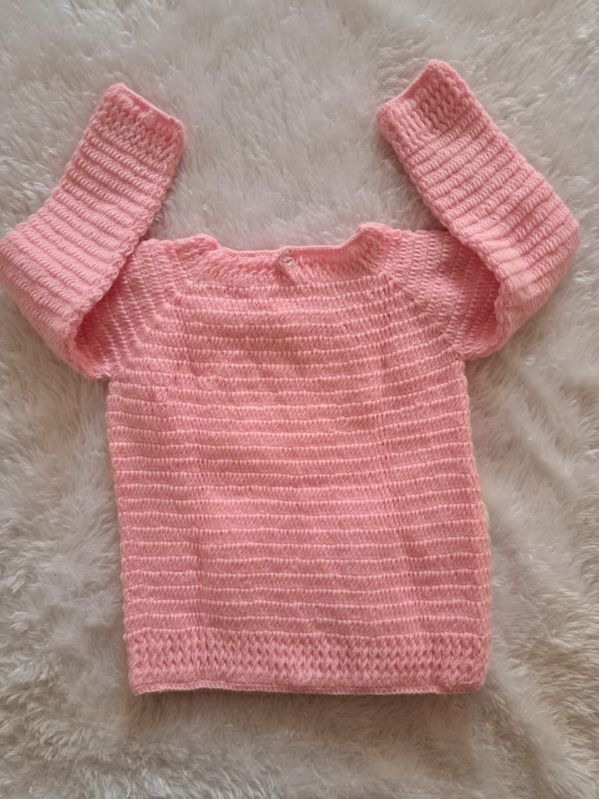 Crochet Sweater with Patch Work | Multiple Sizes Available