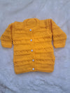 Sunshine Yellow Sweater Set with Cap and Booties
